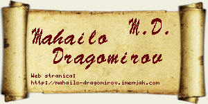 Mahailo Dragomirov vizit kartica